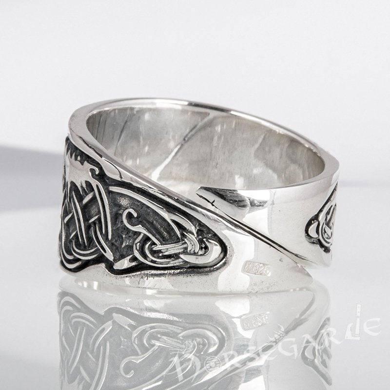 Handcrafted Jellinge Ornamental Band - Sterling Silver - Norsegarde
