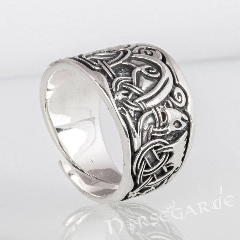 Handcrafted Jellinge Ornamental Band - Sterling Silver - Norsegarde