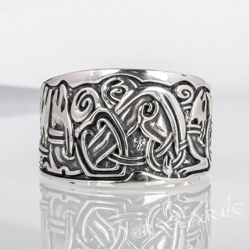 Handcrafted Jellinge Ornamental Band - Sterling Silver - Norsegarde