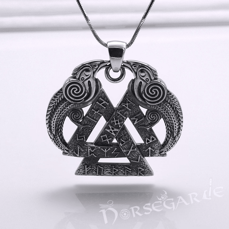 Handcrafted Odin's Wisdom Pendant - Sterling Silver - Norsegarde