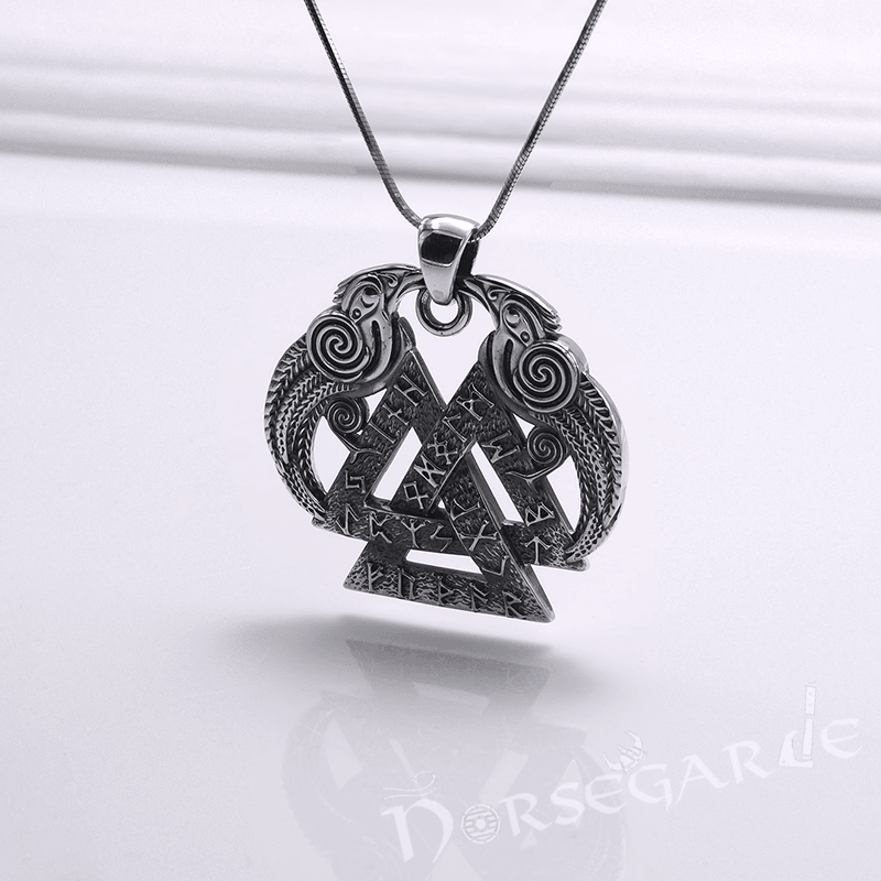 Handcrafted Odin's Wisdom Pendant - Sterling Silver - Norsegarde
