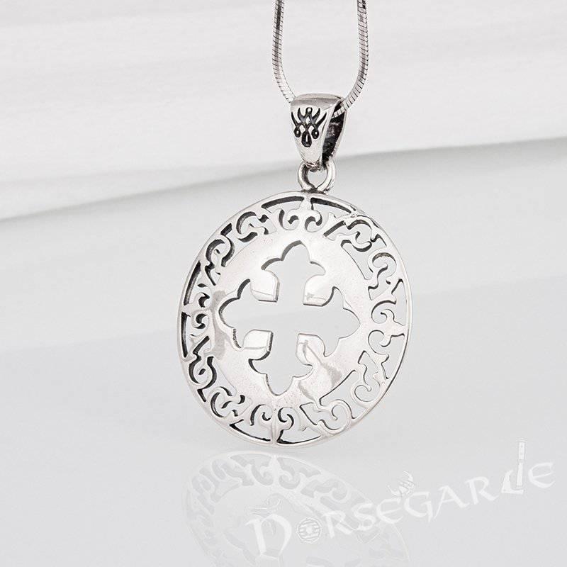 Handcrafted Ornamental Celtic Cross Pendant - Sterling Silver - Norsegarde