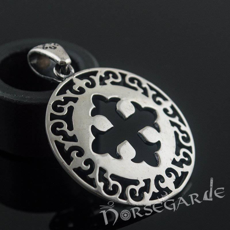 Handcrafted Ornamental Celtic Cross Pendant - Sterling Silver - Norsegarde