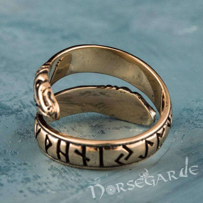 Handcrafted Ouroboros Runic Band - Bronze - Norsegarde
