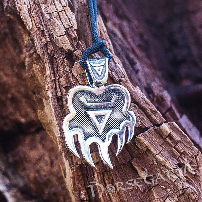 Handcrafted Paw of Veles Pendant - Sterling Silver - Norsegarde