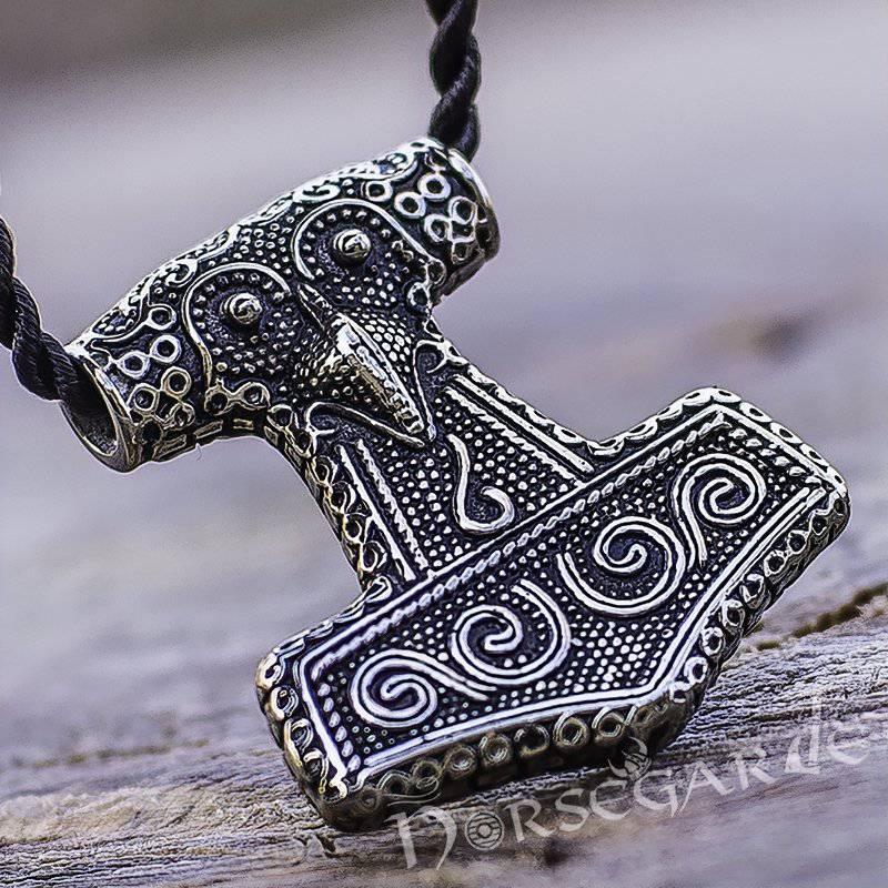 Handcrafted Scania Island Mjölnir Replica - Sterling Silver - Norsegarde