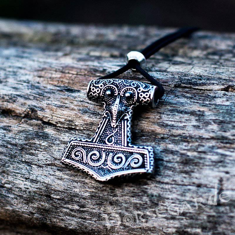 Handcrafted Scania Island Mjölnir Replica - Sterling Silver - Norsegarde