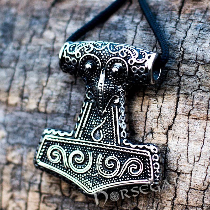 Handcrafted Scania Island Mjölnir Replica - Sterling Silver - Norsegarde