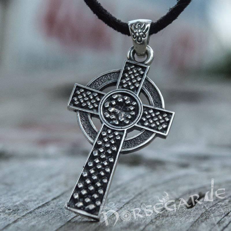 Handcrafted Traditional Celtic Cross Pendant - Sterling Silver - Norsegarde
