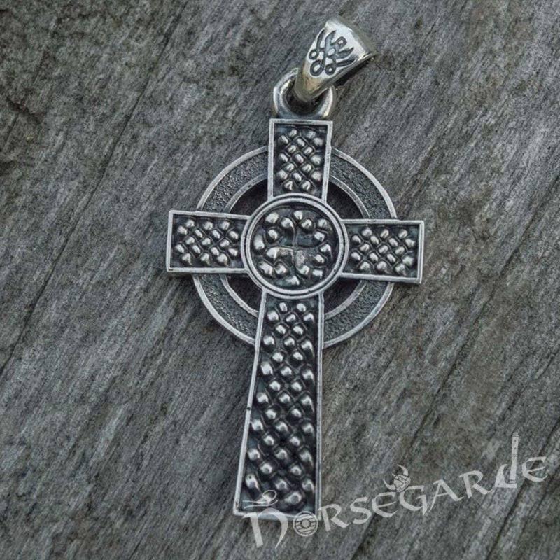 Handcrafted Traditional Celtic Cross Pendant - Sterling Silver - Norsegarde