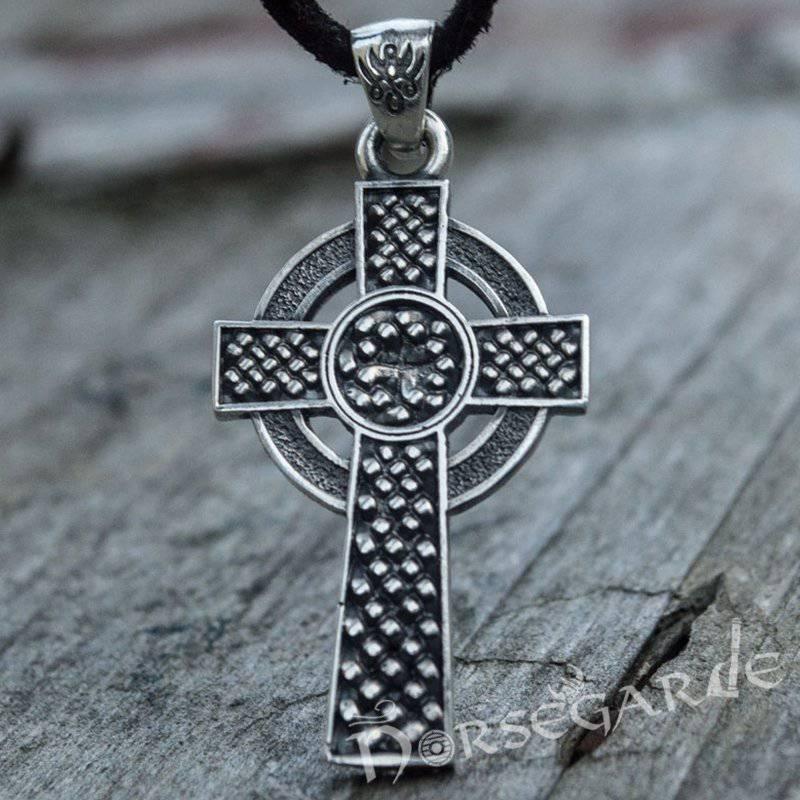 Handcrafted Traditional Celtic Cross Pendant - Sterling Silver - Norsegarde