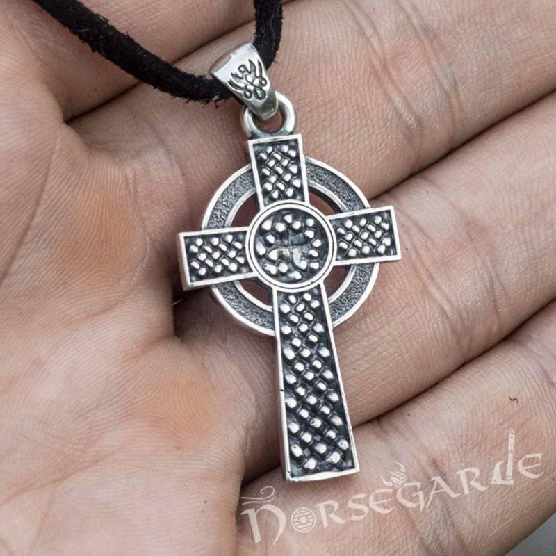 Handcrafted Traditional Celtic Cross Pendant - Sterling Silver - Norsegarde