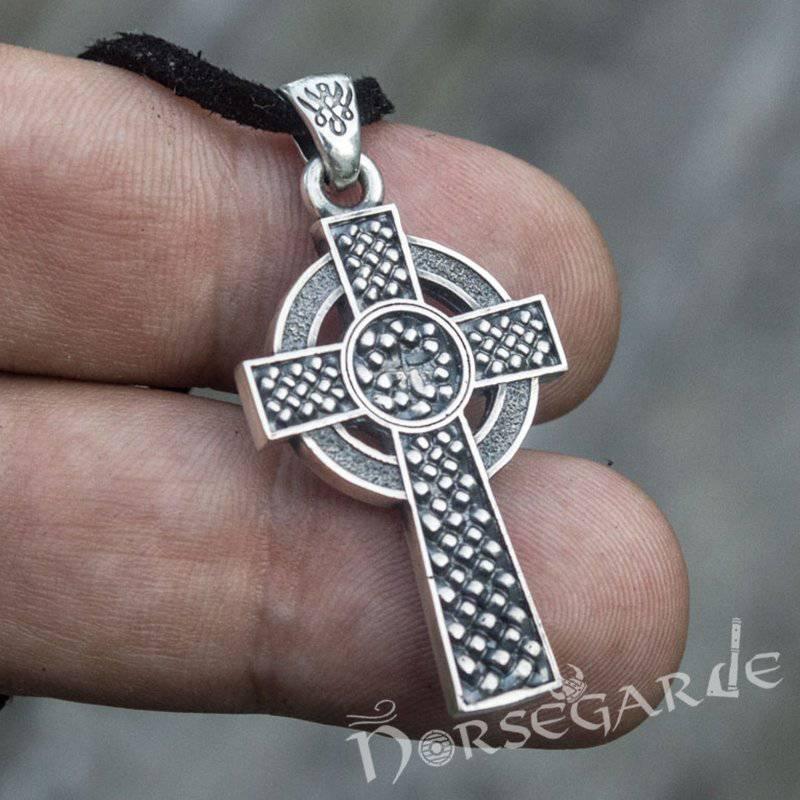 Handcrafted Traditional Celtic Cross Pendant - Sterling Silver - Norsegarde