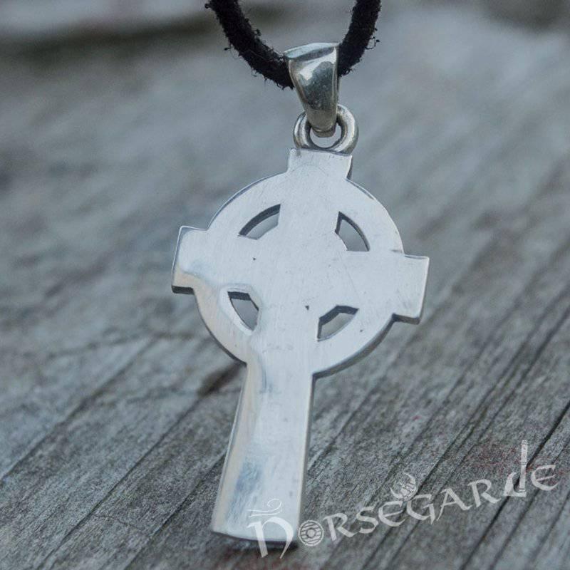 Handcrafted Traditional Celtic Cross Pendant - Sterling Silver - Norsegarde