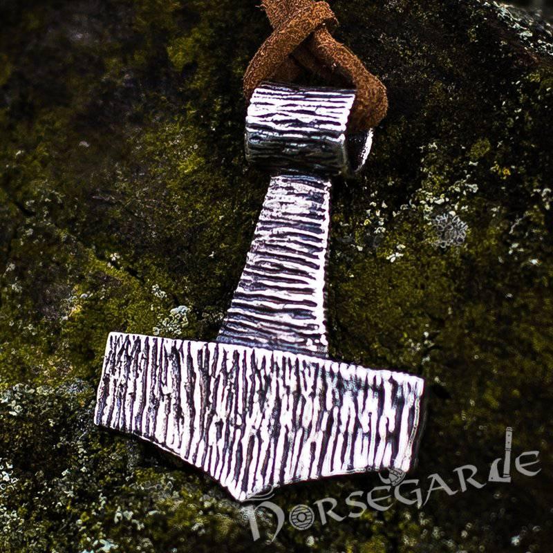 Handcrafted Traditional Style Mjölnir - Sterling Silver - Norsegarde