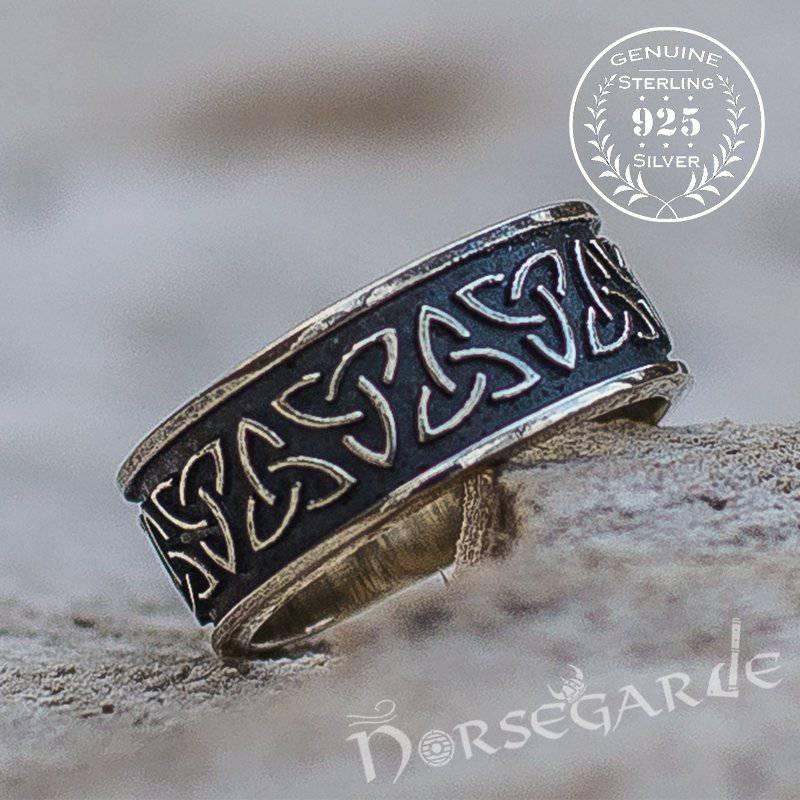 Handcrafted Triquetra Band - Sterling Silver - Norsegarde