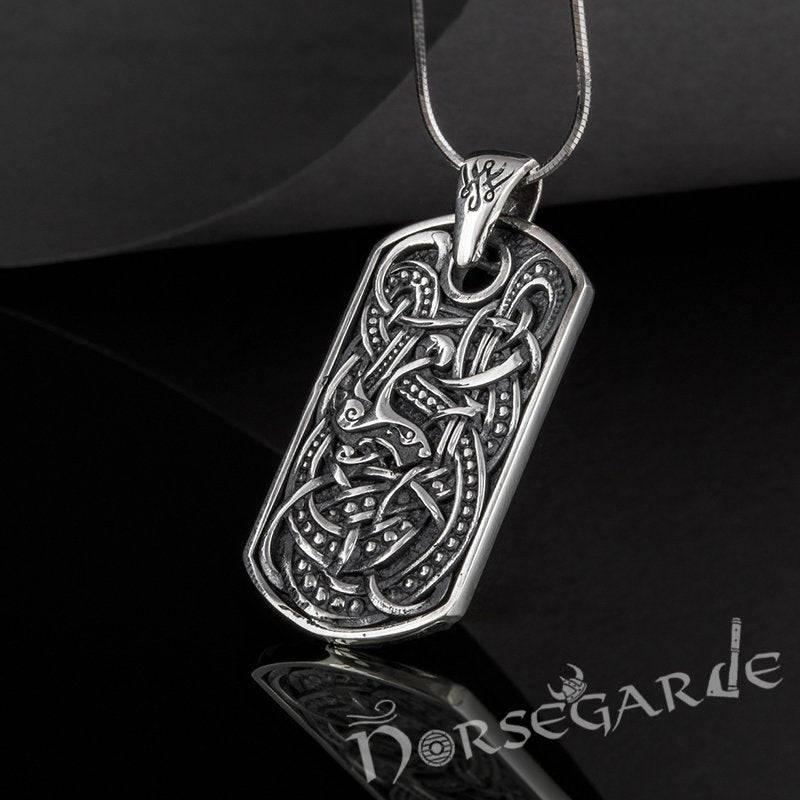 Handcrafted Urnes Ornament Pendant - Sterling Silver - Norsegarde