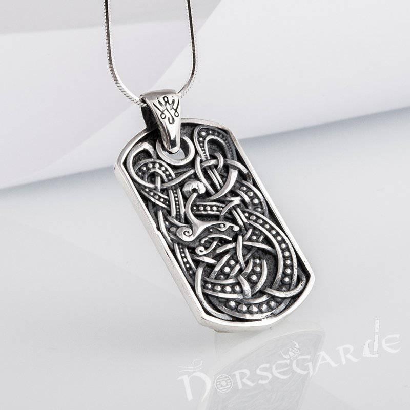 Handcrafted Urnes Ornament Pendant - Sterling Silver - Norsegarde