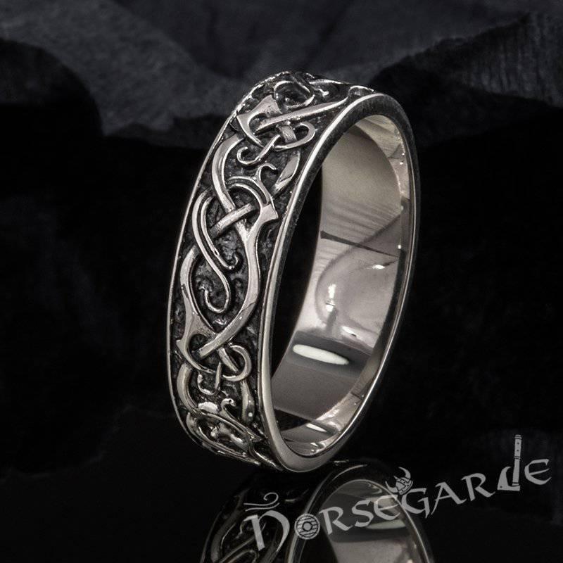Handcrafted Urnes Ornamental Band - Sterling Silver - Norsegarde