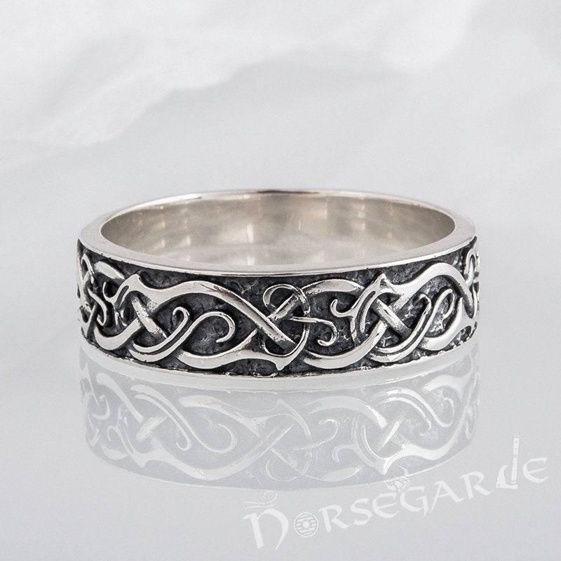 Handcrafted Urnes Ornamental Band - Sterling Silver - Norsegarde