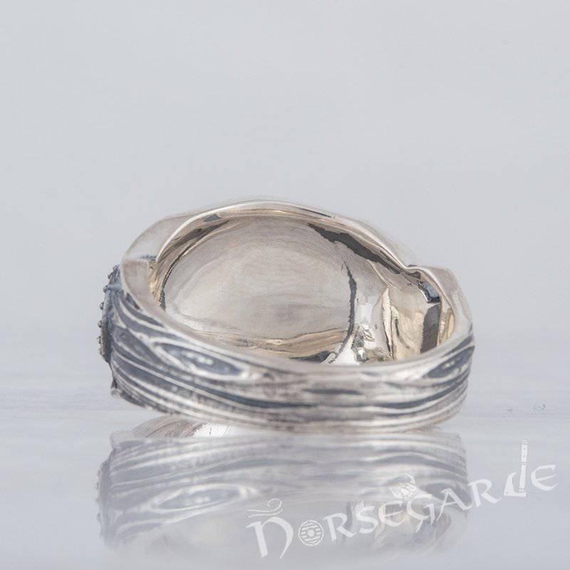 Handcrafted Valknut Druid Signet Ring - Sterling Silver - Norsegarde