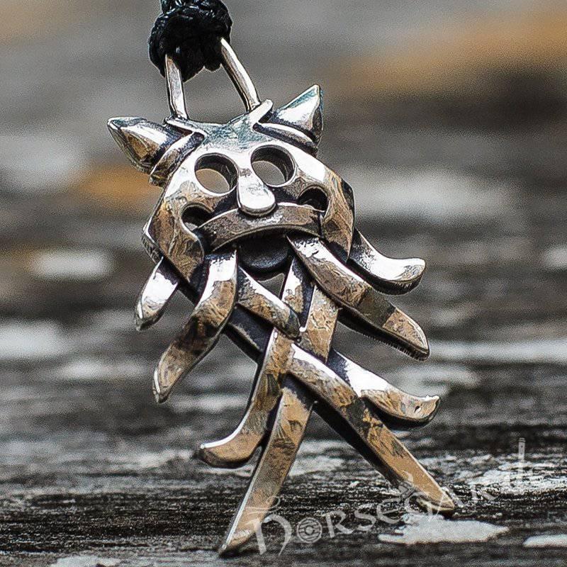 Handcrafted Wolf Totem Pendant - Sterling Silver - Norsegarde