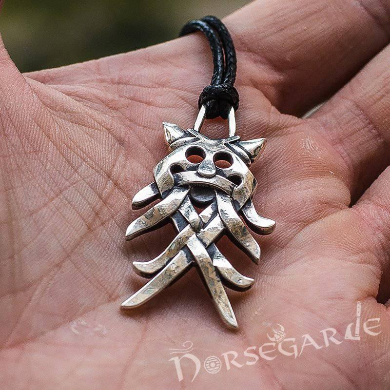 Handcrafted Wolf Totem Pendant - Sterling Silver - Norsegarde