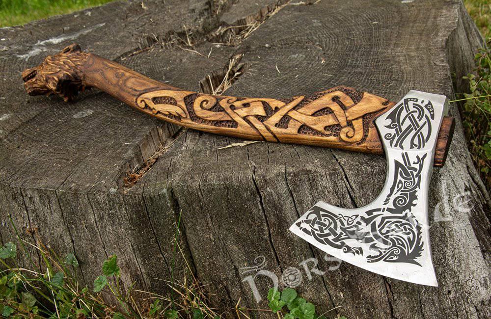 Handforged Nordic Axe 'Freki' - Norsegarde