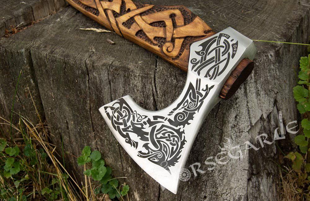 Handforged Nordic Axe 'Freki' - Norsegarde