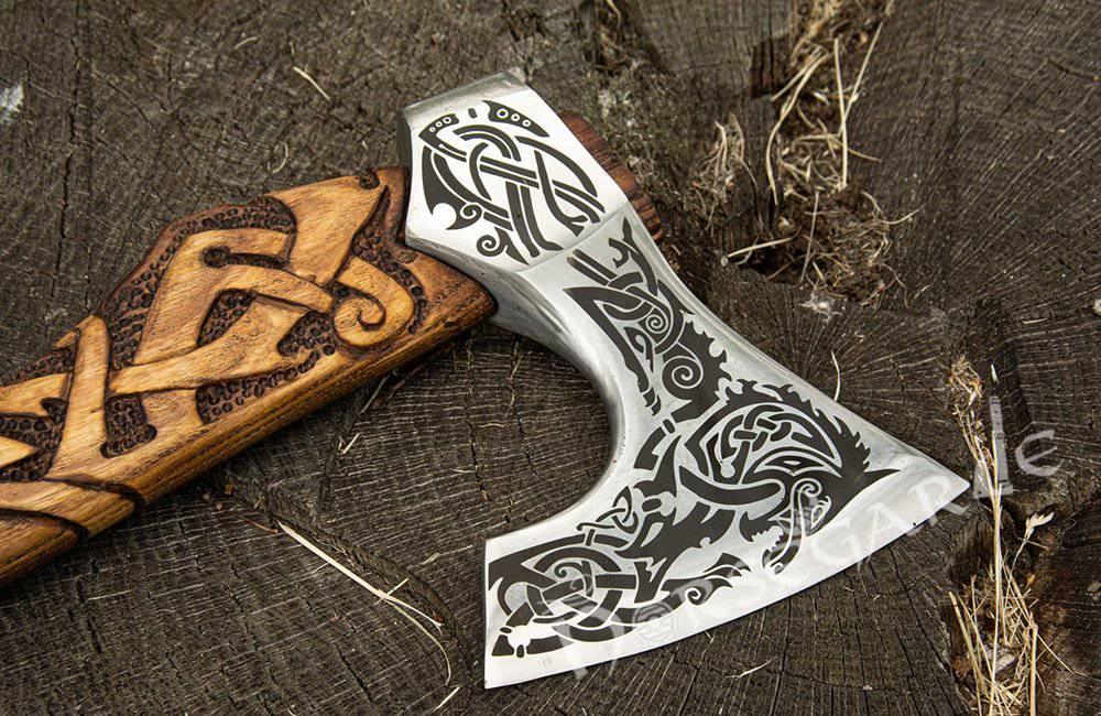 Handforged Nordic Axe 'Freki' - Norsegarde