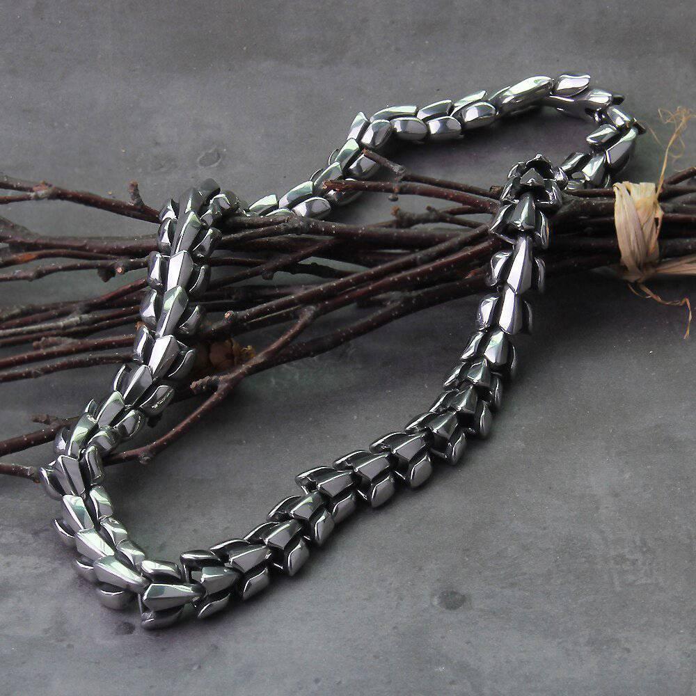 Jormungandr Scale Necklace - Stainless Steel - Norsegarde
