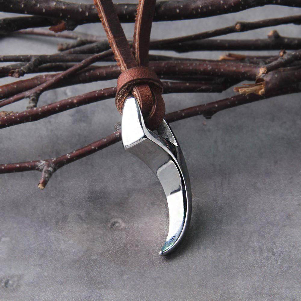 Metal Wolf Fang - Stainless Steel - Norsegarde