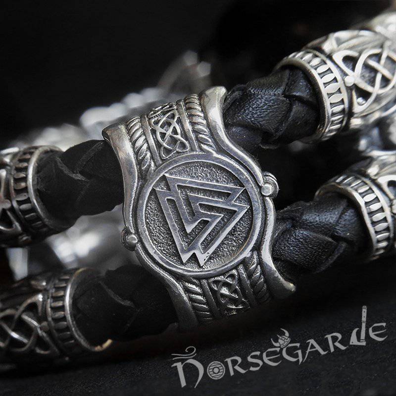 Handcrafted Viking Wolf Wristband for Apple Watch - Sterling Silver - Norsegarde