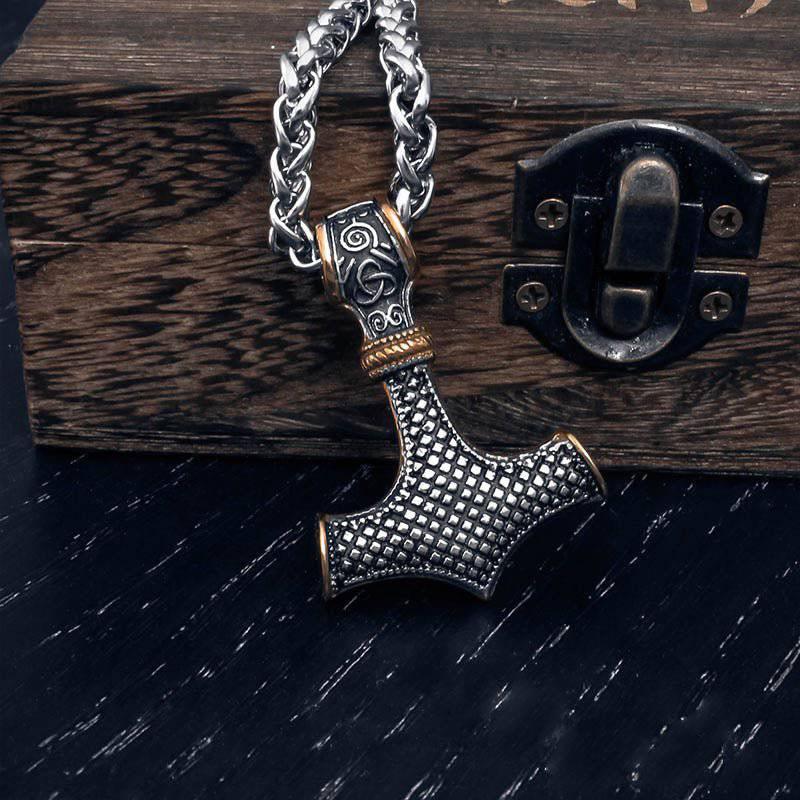 Ornamental Thor's Hoard Mjölnir - Sterling Silver - Norsegarde