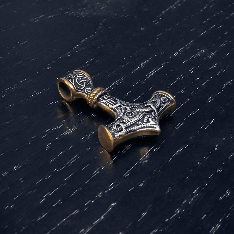 Ornamental Thor's Hoard Mjölnir - Sterling Silver - Norsegarde