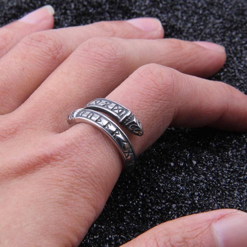 Runic Band Ring - Sterling Silver - Norsegarde
