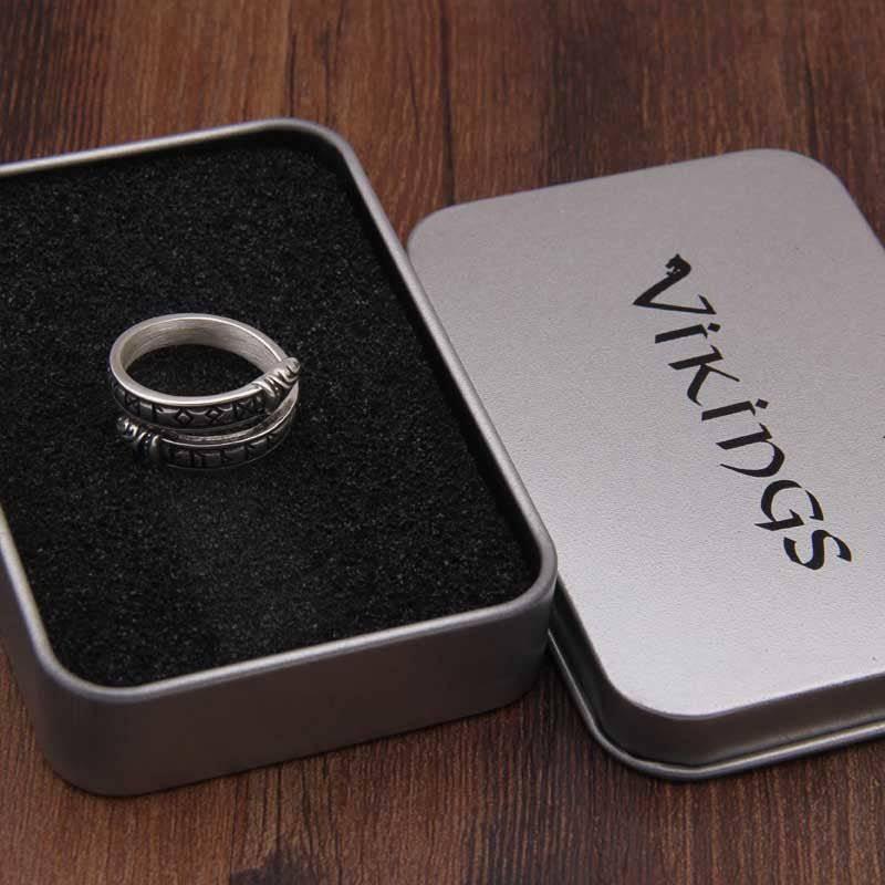 Runic Band Ring - Sterling Silver - Norsegarde
