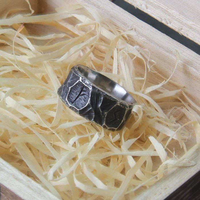 Runic Blacksmith Ring - Stainless Steel - Norsegarde