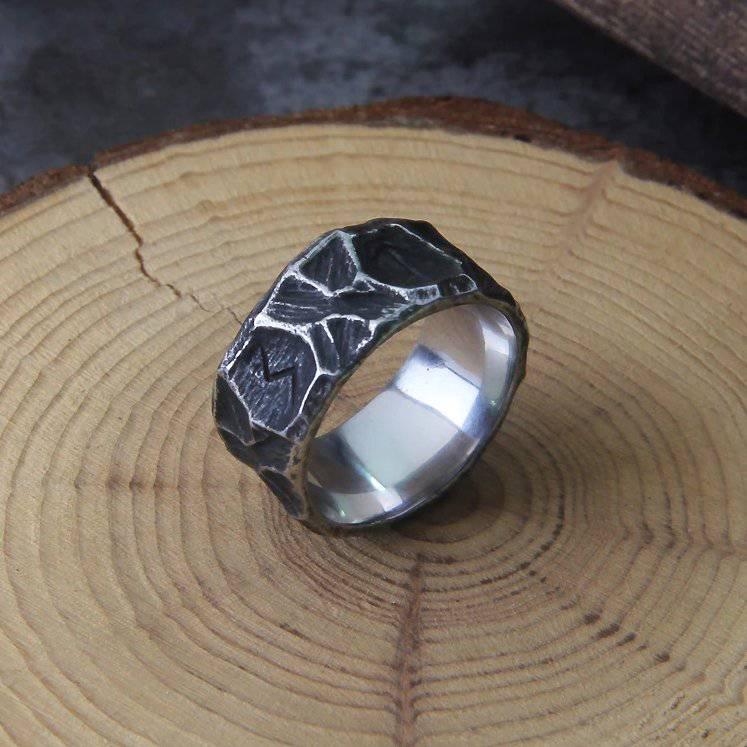 Runic Blacksmith Ring - Stainless Steel - Norsegarde