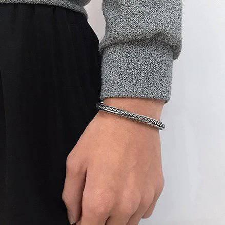 Scaled Ornamental Chain Bracelet - Sterling Silver - Norsegarde