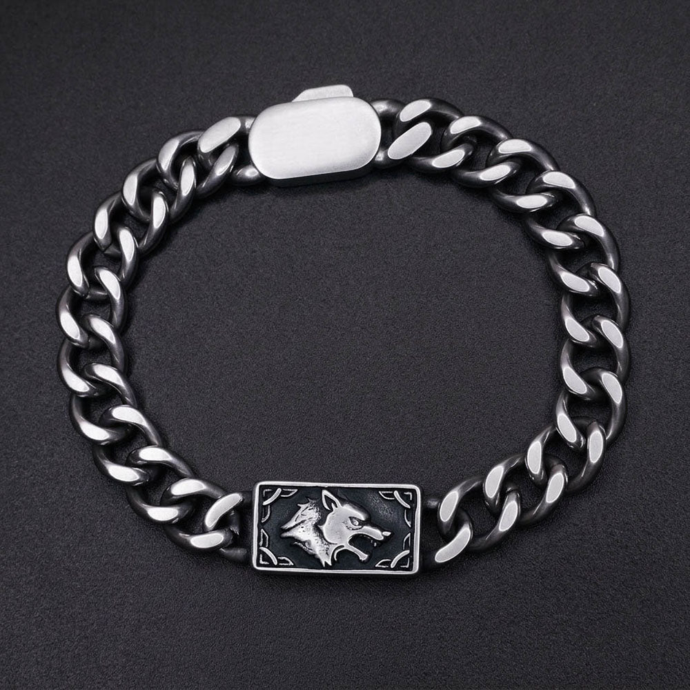 Fenrir's Fang 10mm Chain Bracelet - Stainless Steel