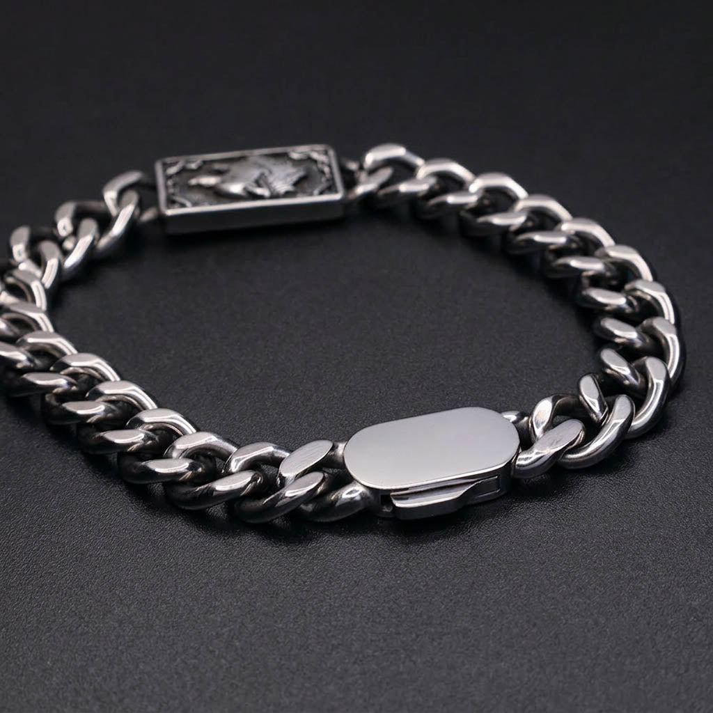 Fenrir's Fang 10mm Chain Bracelet - Stainless Steel