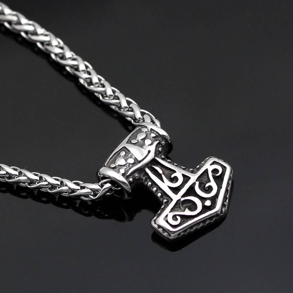 Tiny Celtic Thor's Hammer - Stainless Steel - Norsegarde