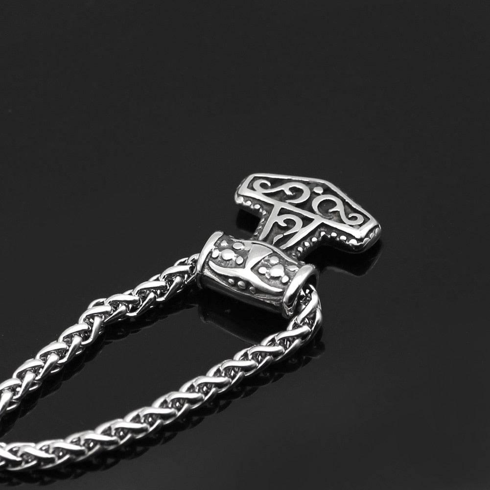 Tiny Celtic Thor's Hammer - Stainless Steel - Norsegarde