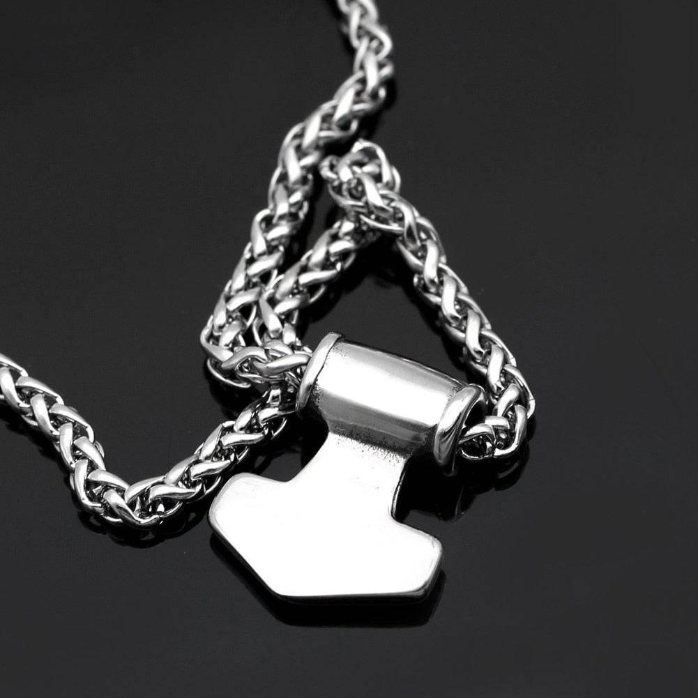 Tiny Celtic Thor's Hammer - Stainless Steel - Norsegarde