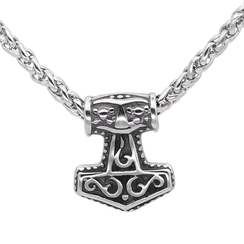 Tiny Celtic Thor's Hammer - Stainless Steel - Norsegarde