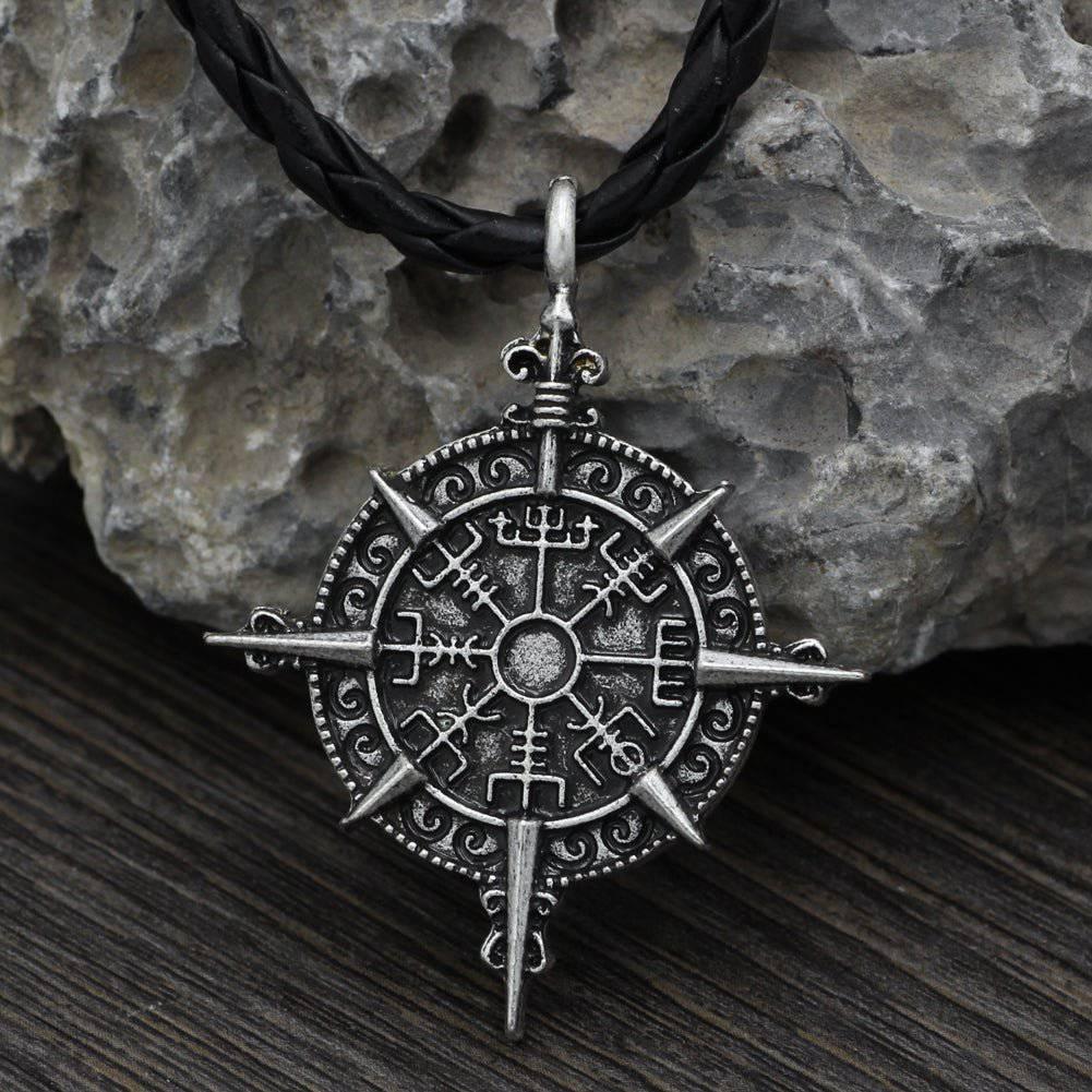 Vegvisir Compass Wheel Amulet - Norsegarde
