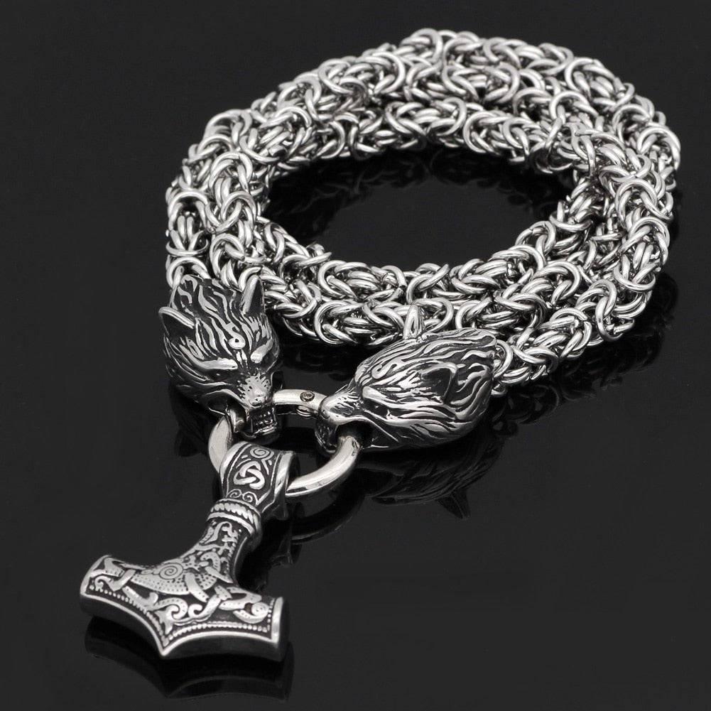 Wolf's Bite Ring King's Chain - Stainless Steel - Norsegarde