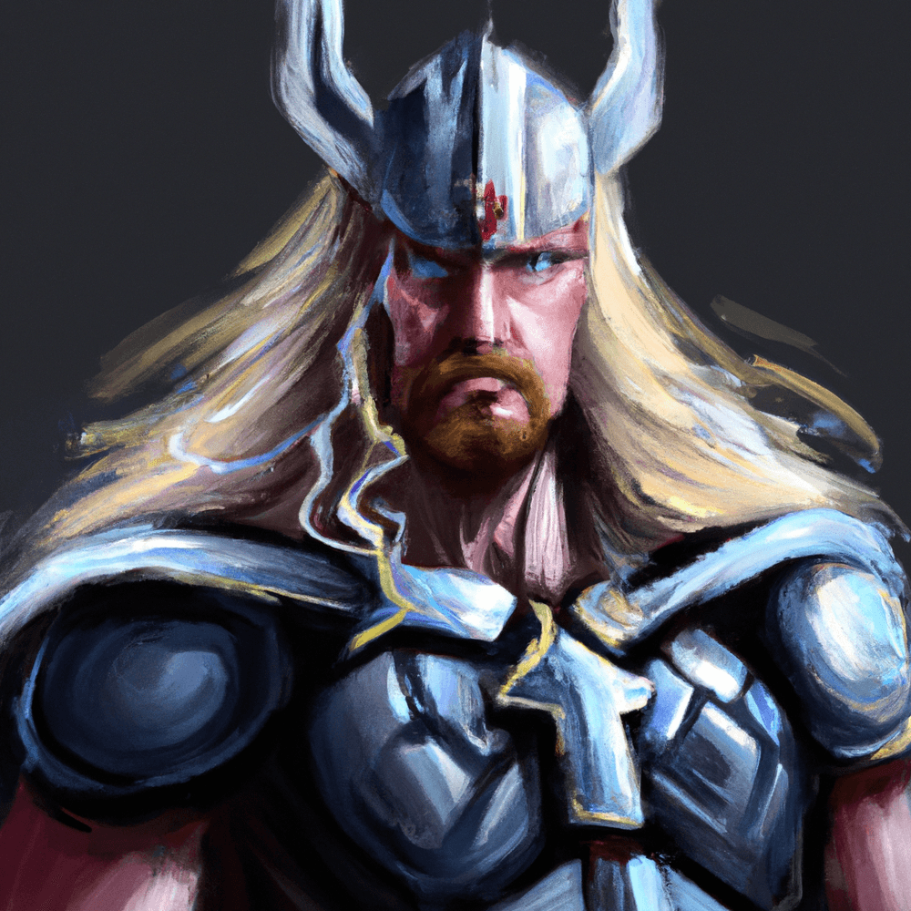 Thor, God of Thunder and Wielder of Mjolnir - Norsegarde