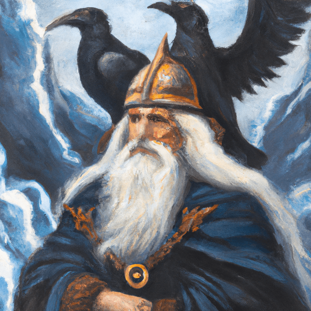 Norse Raven Mythology Hugin And Munin Norse Odin Ravens/Crows With